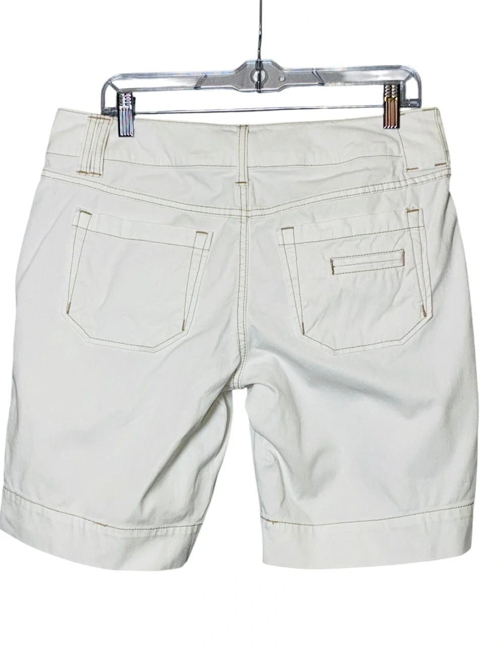 NA XXXX ????  Cotton Stretch Long Shor.9.5” Inseam Cream Off-white